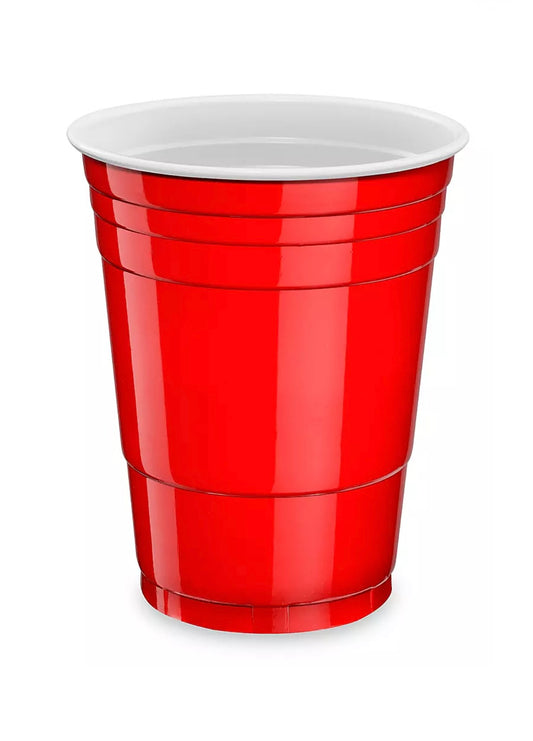 Red Plastic Party Cups - 16 oz (Bulk & Small Pack Options)